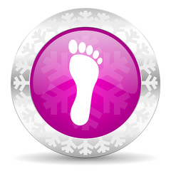 foot christmas icon