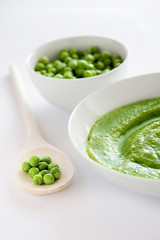 green peas and soup