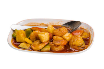 Shrimps with pinneaple