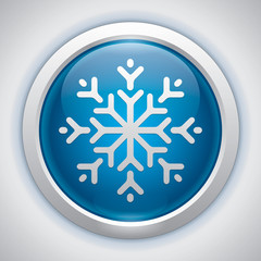 Snowflake, vector design element, new yer