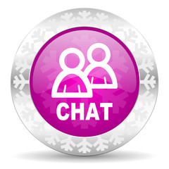 chat christmas icon