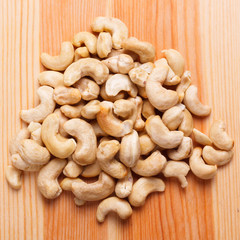 Nuts on the table