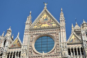 Fototapeta premium Details of the Cathedral of Siena