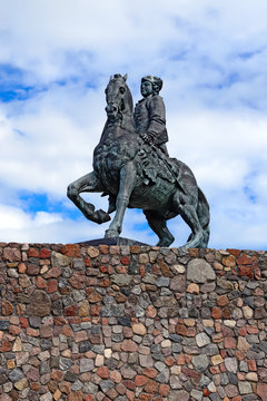 Equestrian Statue Of Empress Elizabeth Petrovna Baltiysk, Russia