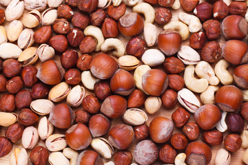 background from the tasty nuts