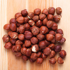 Nuts on the table