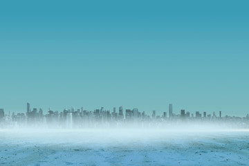 Fototapeta premium Cityscape on the horizon