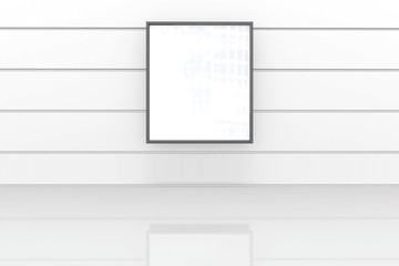 Display in white room