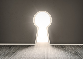 Door revealing bright light