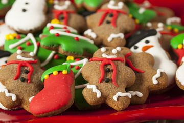 Traditional Iced Gingerbread Christmas Cookies