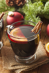 Festive Red Hot Spiced Wine For Christmas