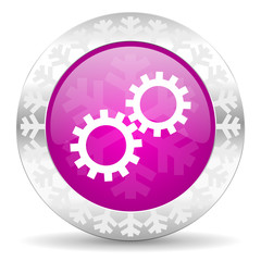 gear christmas icon