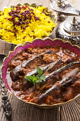 khoresht-e badenjan - persian lamb stew with eggplant