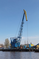 Fototapeta premium Floating crane