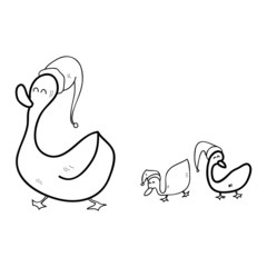 hand drawing cartoon christmas