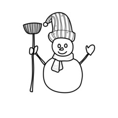 hand drawing cartoon christmas