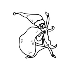 hand drawing cartoon christmas