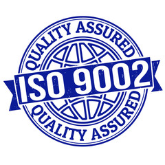 ISO 9002 quality assured stamp