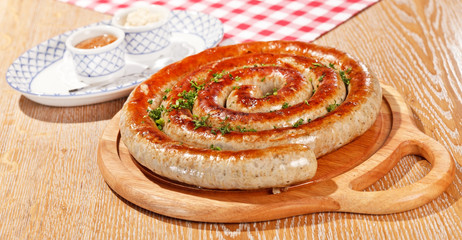 Grilled sausages