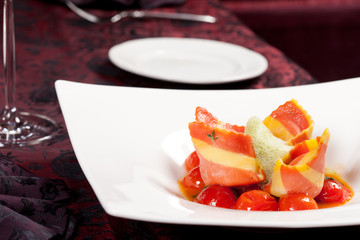 Italian ham with vegetables