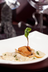ravioli with mushroom