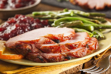 Traditional Sliced Honey Glazed Ham