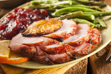 Traditional Sliced Honey Glazed Ham