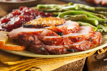 Traditional Sliced Honey Glazed Ham