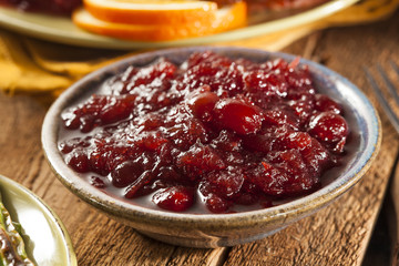 Red Homemade Cranberry Sauce