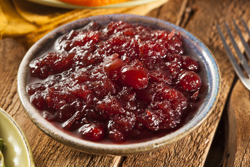 Red Homemade Cranberry Sauce