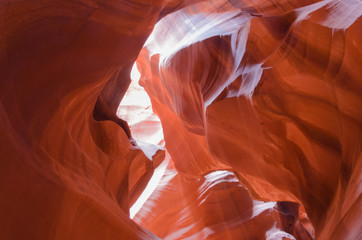 Man's Silhouette in Upper Antelope Canyon