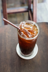 Iced black coffee