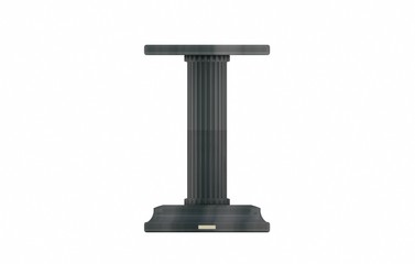 Steinpodest - Rillen,dunkel,gerade,1er-Standsäule