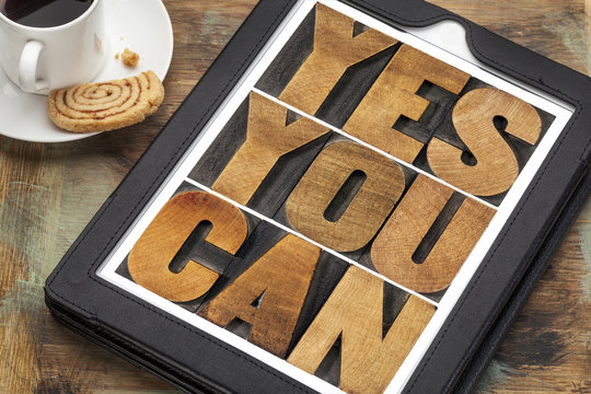 Yes you can - motivational text