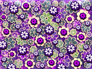 60's Flower Pattern
