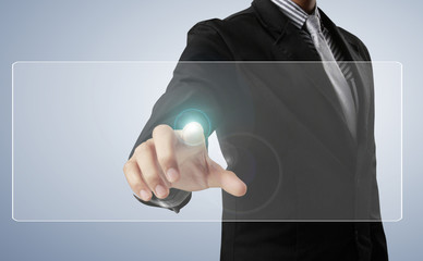 pushing  touch screen interface
