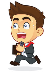 Running Businessman