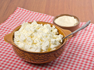 curd and sour cream