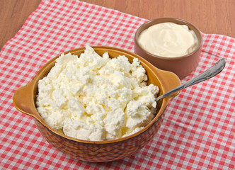 curd and sour cream