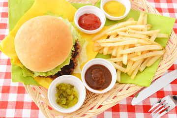 ハンバーガーセット