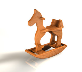 Schaukelpferd Holz D