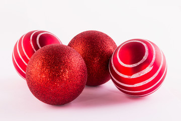 bolas roja de navidad
