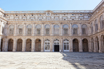 Fototapeta na wymiar Courtyard of the Royal palace in Madrid, Spain