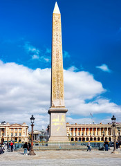Place de la Concorde at night, Paris, France