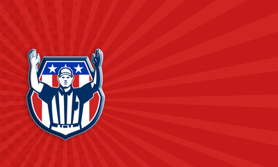 American Football Official Referee Touchdown