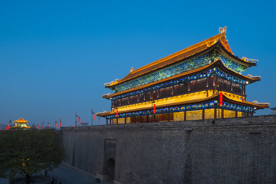 the ancient city wall of xi an