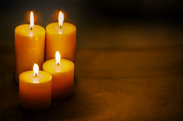 Fototapeta na wymiar candles