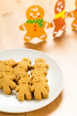 Gingerbread man and christmas card