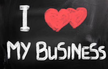 I Love My Business Concept