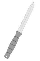 cartoon image of street knife